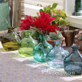 Vase en verre en verre recyclé vases en verre de table